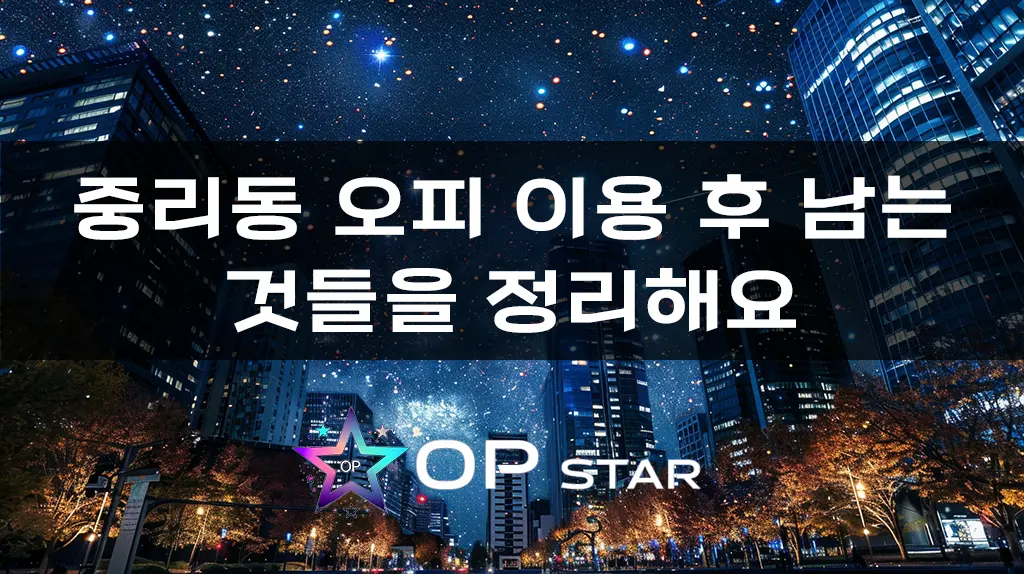 중리동 오피 이용 후 남는 것들을 정리해요